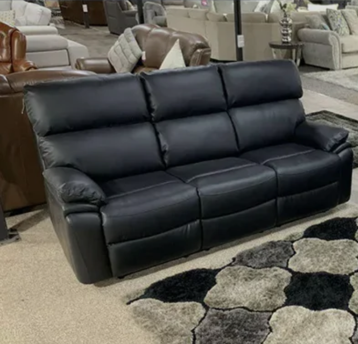 Valencia 3 Seater Manual Recliner Sofa with Bluetooth Speakers and Cup Holders