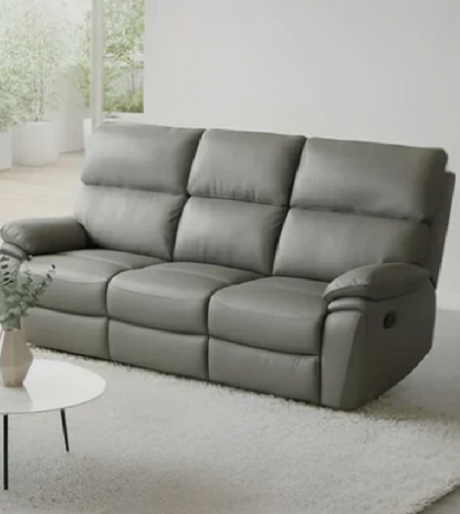 Valencia 3 Seater Manual Recliner Sofa with Bluetooth Speakers and Cup Holders