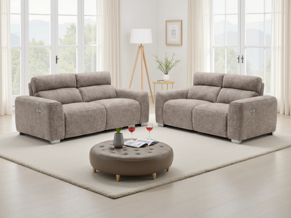 Rhegan 3 & 2-Seater Electric Recliner Sofa