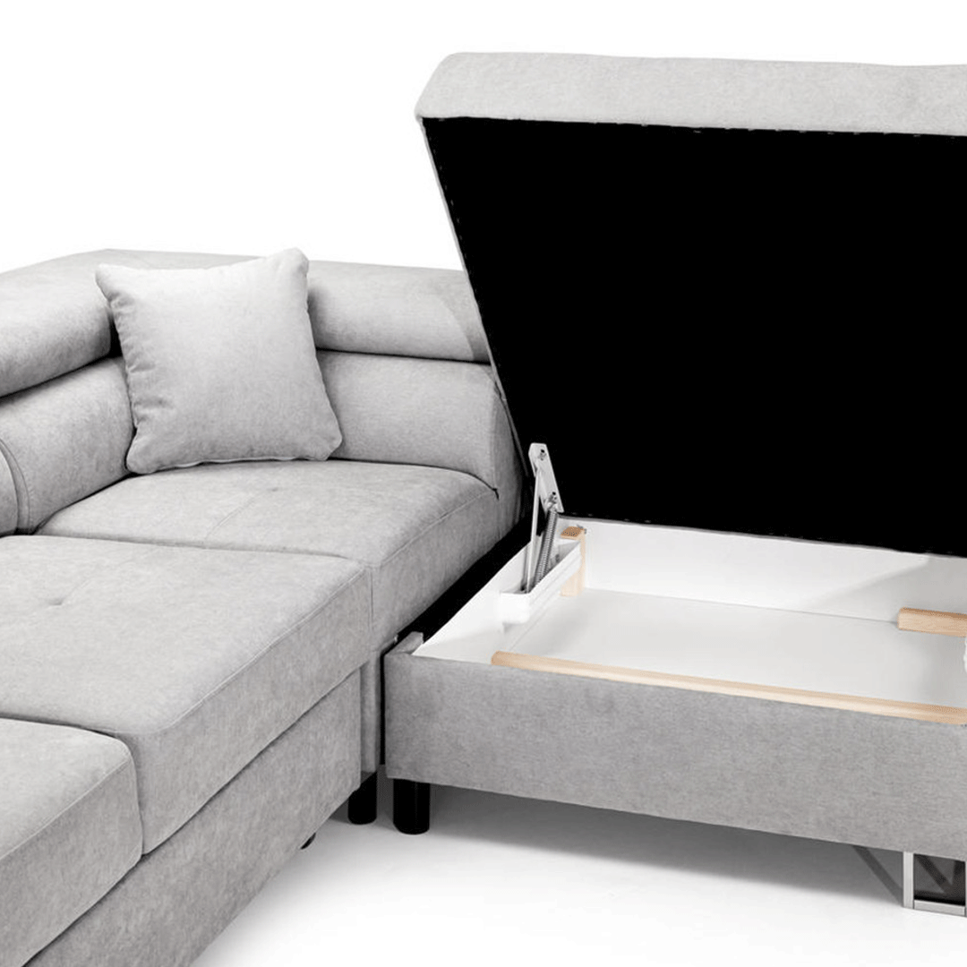 Anton Sofa bed Corner Sofa Bed With Storage Box