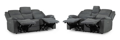 Harald  Electric Recliner Sofa Set: Luxurious 3+2 Seater for Ultimate Comfort