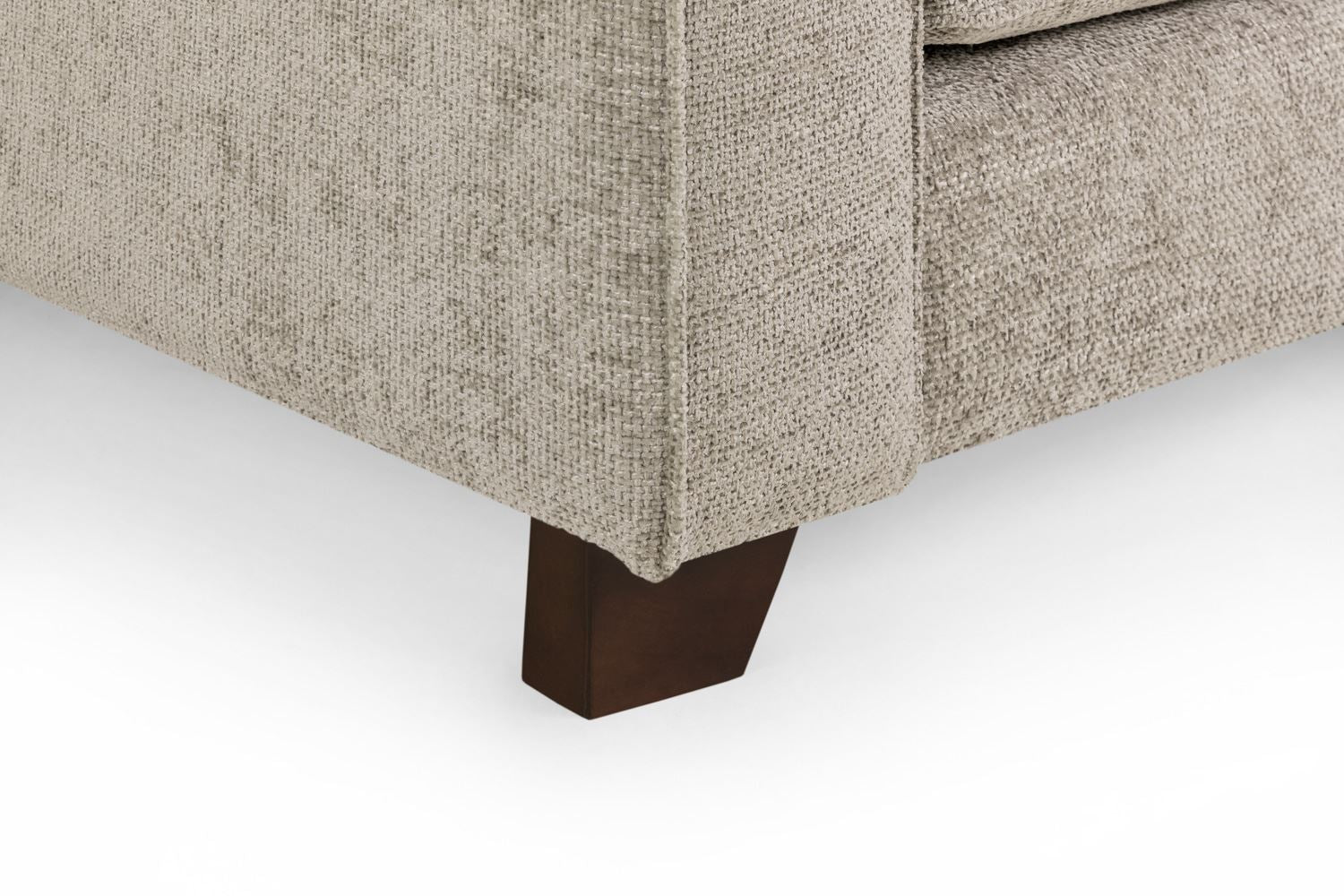 Nebraska Stone Fabric 3+2 Sofa Set: Plush, Removable Cushions, Wooden Feet