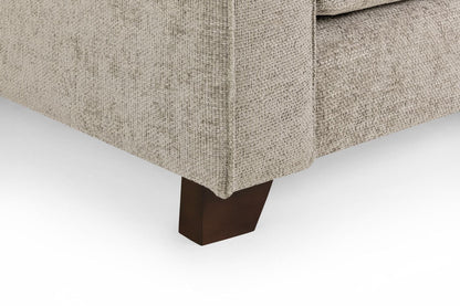 Nebraska Stone Fabric 3+2 Sofa Set: Plush, Removable Cushions, Wooden Feet