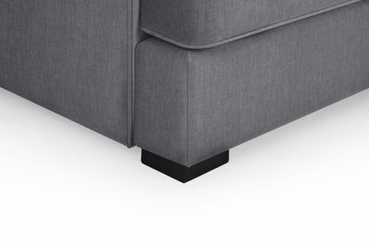 Stylish Grey Universal Corner Sofa: Foam-Filled, Removable Covers, Soft Polyester Fabric