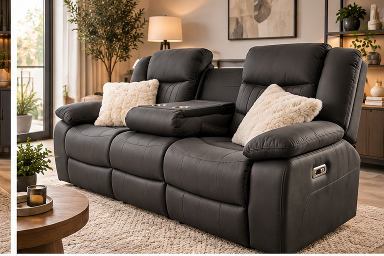 Leon Electric Recliner Sofa 3 & 2-Seater Sofa Collection