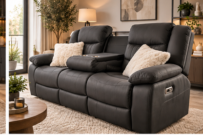 Leon Electric Recliner Sofa 3 & 2-Seater Sofa Collection