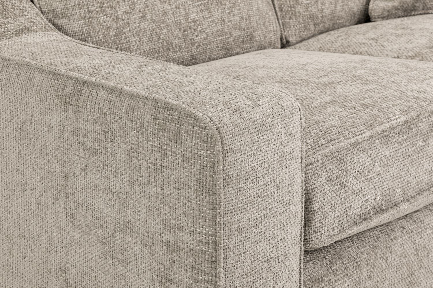 Nebraska Stone Fabric 3+2 Sofa Set: Plush, Removable Cushions, Wooden Feet