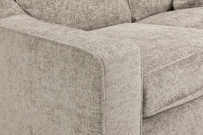 Nebraska Stone Fabric 3+2 Sofa Set: Plush, Removable Cushions, Wooden Feet