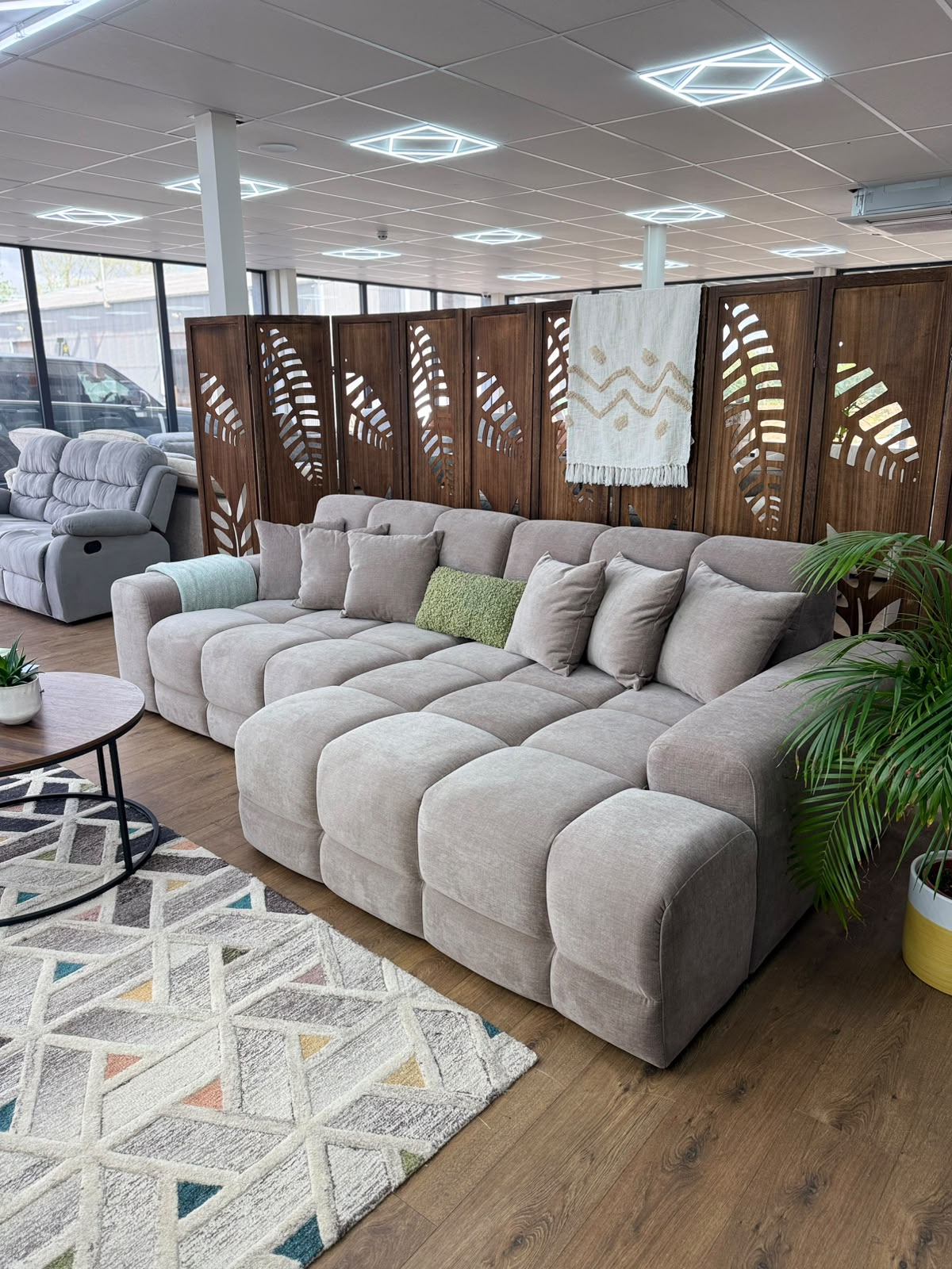 Jacob Ribbed Corner Sofa (Left or Right-Hand)