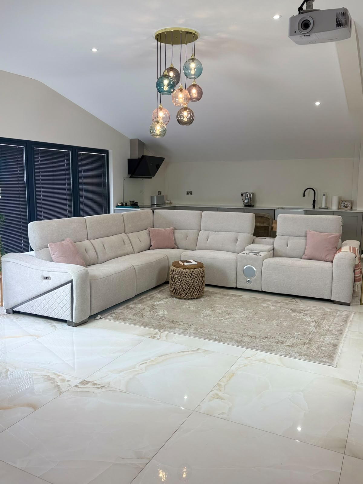 Ohio Modular Electric Recliner Sofa Large Corner