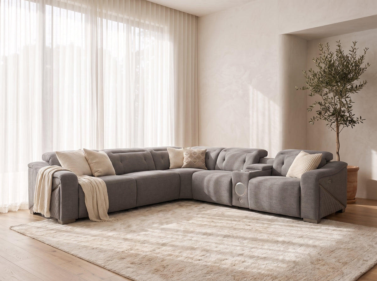 Ohio Modular Electric Recliner Sofa Large Corner