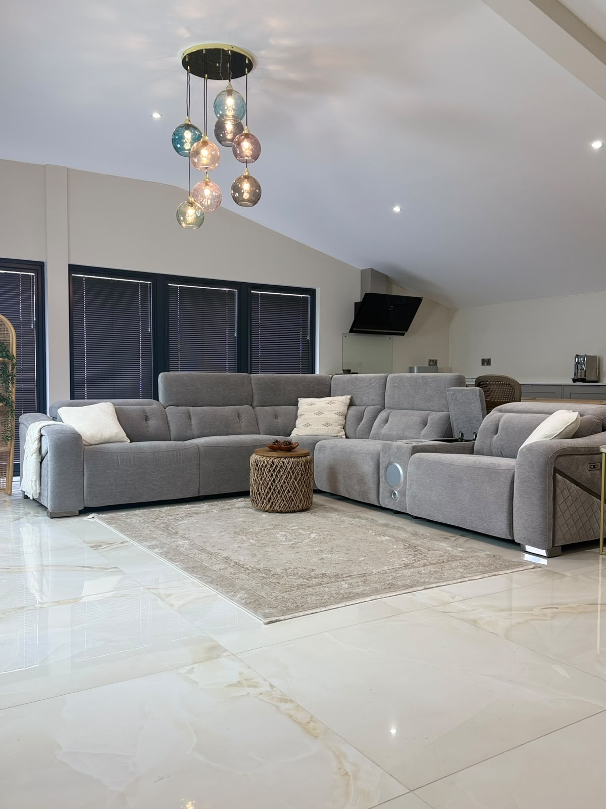 Ohio Modular Electric Recliner Sofa Large Corner