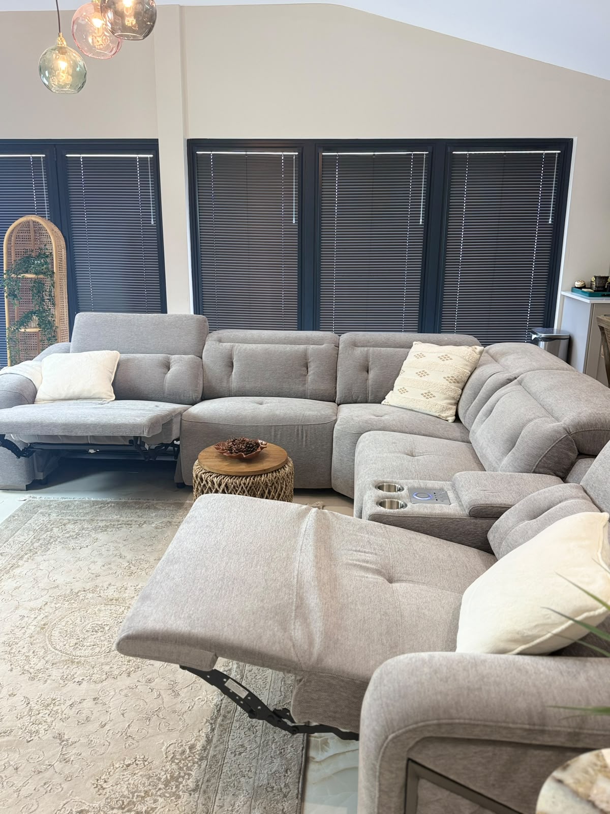 Ohio Modular Electric Recliner Sofa Large Corner