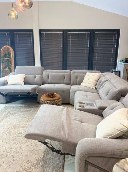 Ohio Modular Electric Recliner Sofa Large Corner