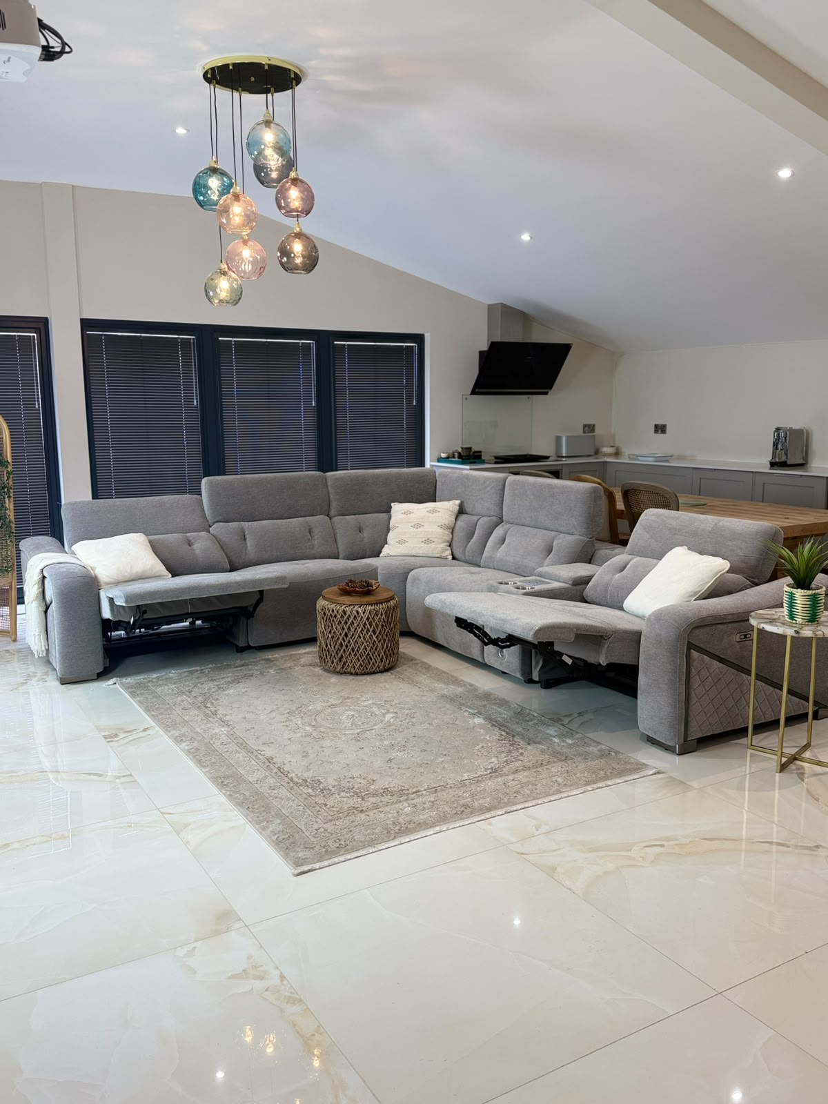 Ohio Modular Electric Recliner Sofa Large Corner