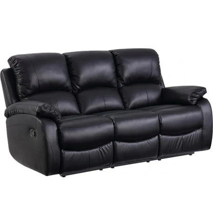 Roma 3-Seater Faux Leather Manual Recliner