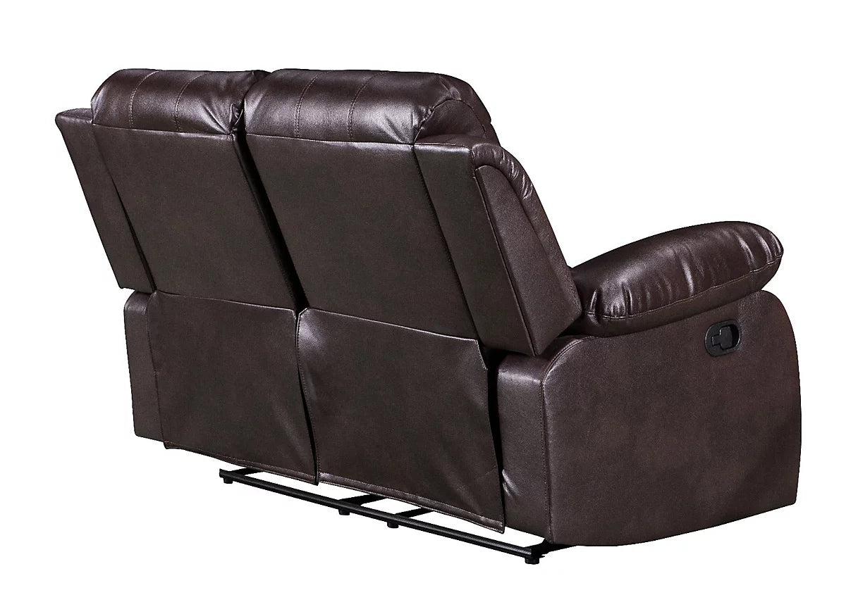 Roma 2-Seater Faux Leather Manual Recliner