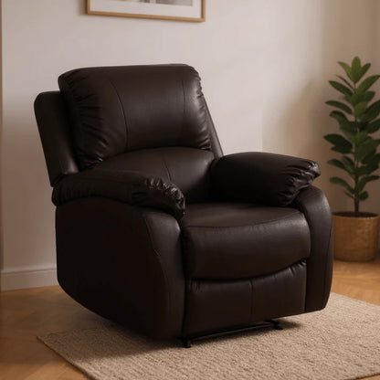Roma Armchair Faux Leather Manual Recliner