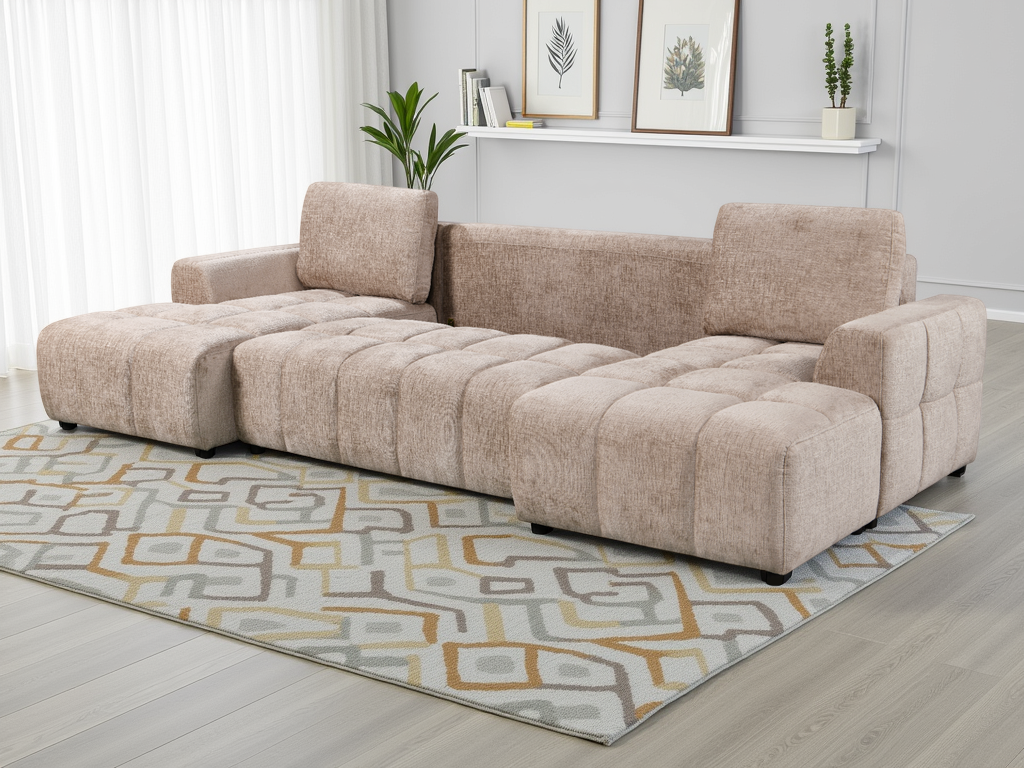 Shanghai Luxury U Shape Corner Sofabed