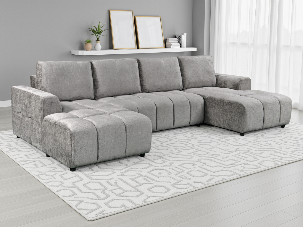 Shanghai Luxury U Shape Corner Sofabed